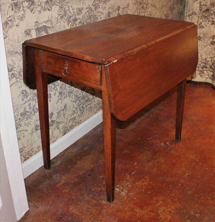 Drop Leaf Side Table With One Drawer Each Is 9 3 4 Wide Drop Leaf Side Table With One Drawer