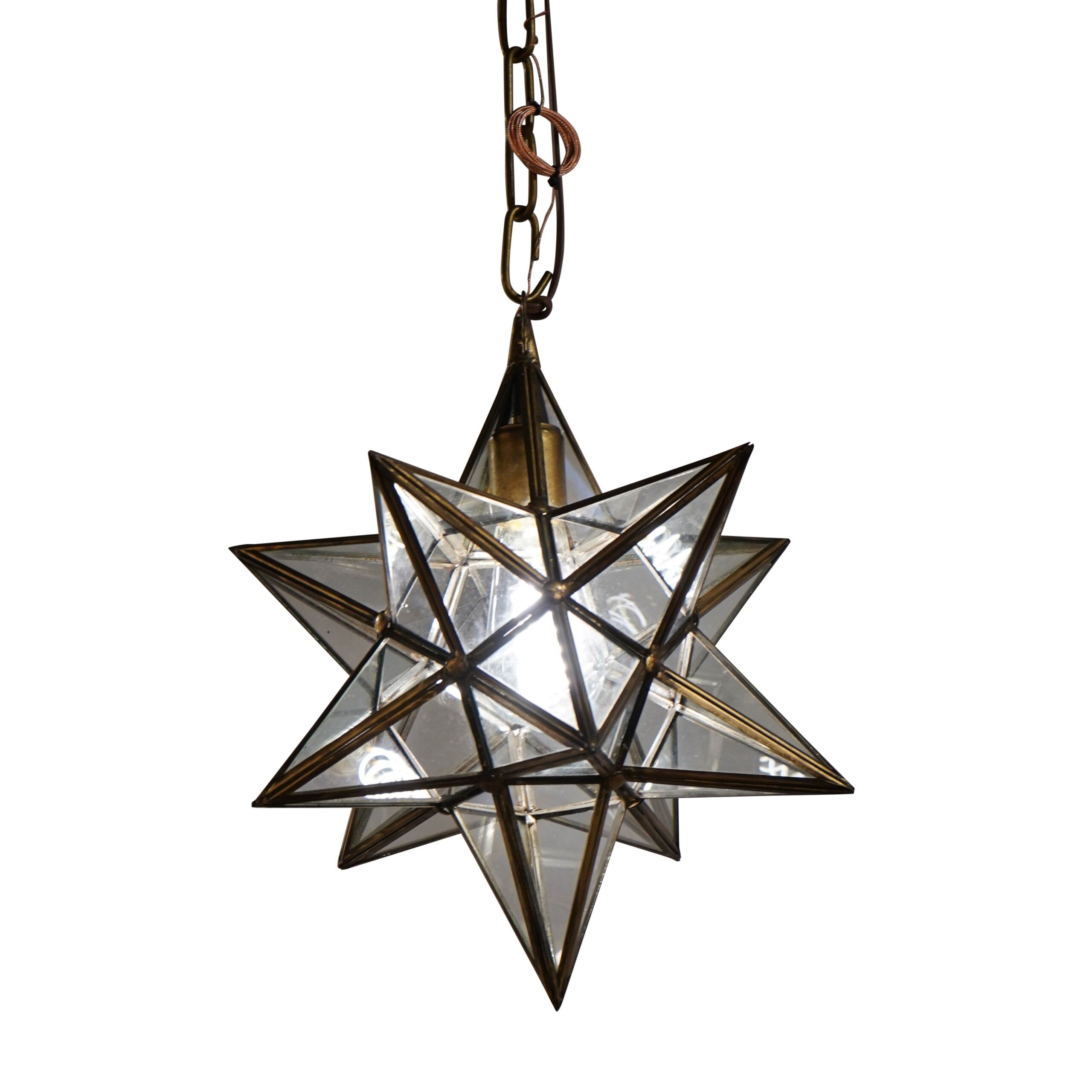 Small Moravian Star Pendant - Foxglove Antiques & Galleries