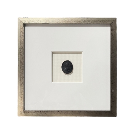 19th C Italian Grand Tour Intaglio in Black Plaster
